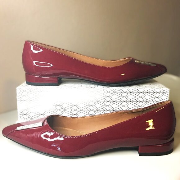 CALVIN KLEIN "Arline" Patent Leather Flats Size 8 NEW!!! - Picture 2 of 13